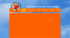 Desktop Screenshot of coeurdesvalleesenaction.com